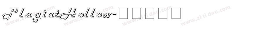 PlagiatHollow字体转换