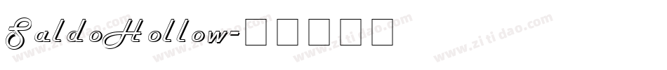 SaldoHollow字体转换