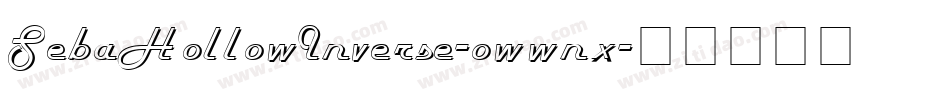 SebaHollowInverse-owwnx字体转换