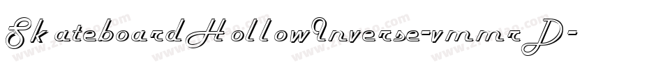 SkateboardHollowInverse-vmmrD字体转换