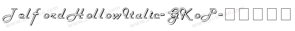 TelfordHollowItalic-GKoP字体转换