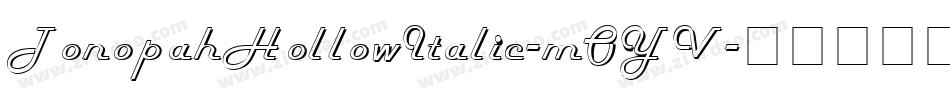 TonopahHollowItalic-mOYV字体转换