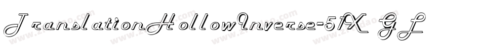 TranslationHollowInverse-51XGL字体转换 TranslationHollowInverse-51XGL字体转换