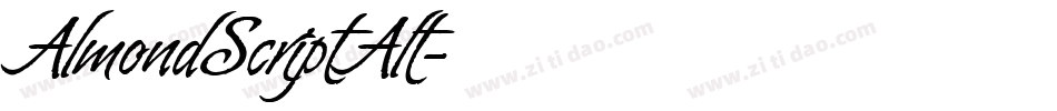 AlmondScriptAlt字体转换