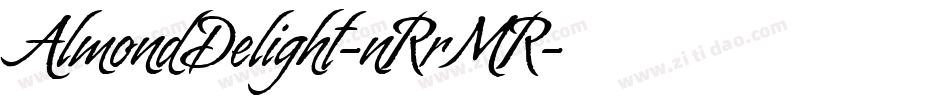 AlmondDelight-nRrMR字体转换