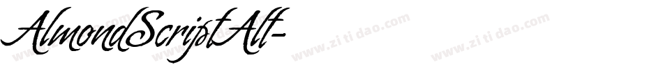 AlmondScriptAlt字体转换