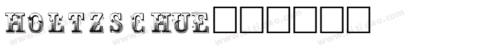 Holtzschue字体转换