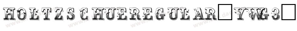 HoltzschueRegular-ywg3字体转换