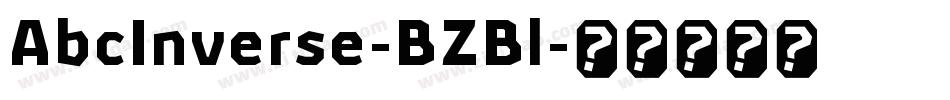 AbcInverse-BZBl字体转换