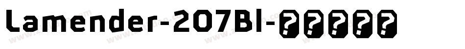 Lamender-2O7Bl字体转换