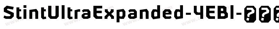StintUltraExpanded-4EBl字体转换