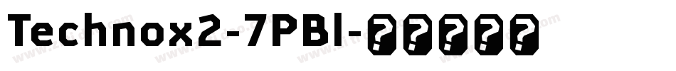 Technox2-7PBl字体转换