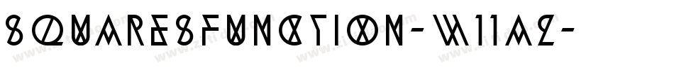 Squaresfunction-w11a2字体转换