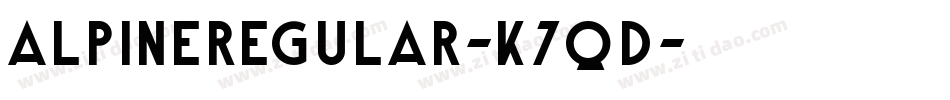 AlpineRegular-K7qD字体转换