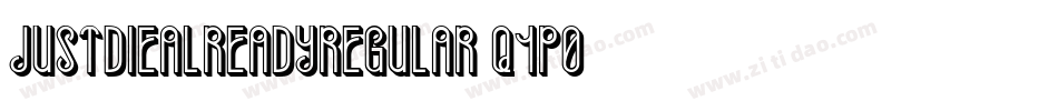 JustDieAlreadyRegular-q1p0字体转换