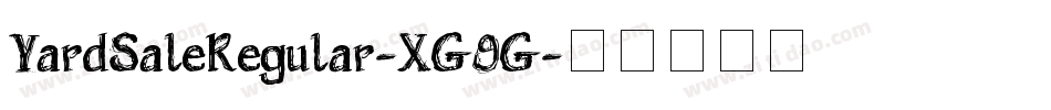 YardSaleRegular-XG9G字体转换