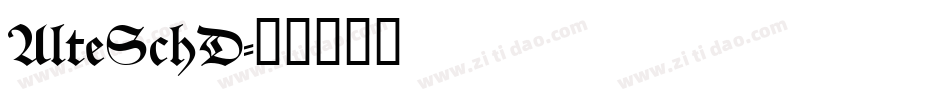 AlteSchD字体转换