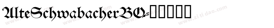 AlteSchwabacherBQ字体转换