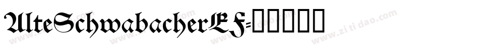 AlteSchwabacherEF字体转换