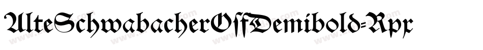AlteSchwabacherOsfDemibold-Rpx6字体转换