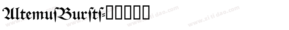 AltemusBursts字体转换