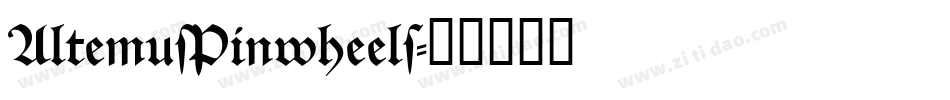 AltemusPinwheels字体转换