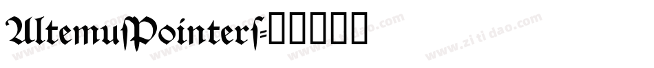 AltemusPointers字体转换