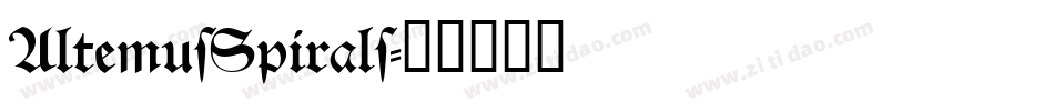 AltemusSpirals字体转换