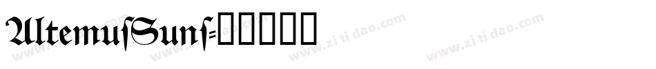 AltemusSuns字体转换