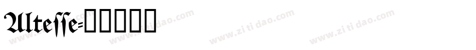Altesse字体转换