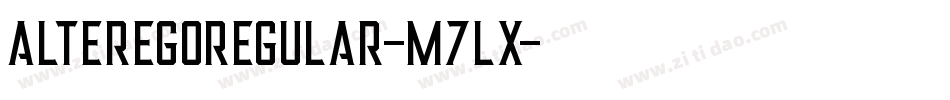 AlterEgoRegular-M7Lx字体转换