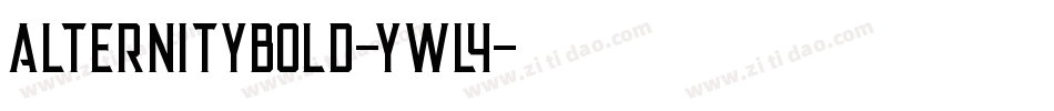 AlternityBold-YWl4字体转换