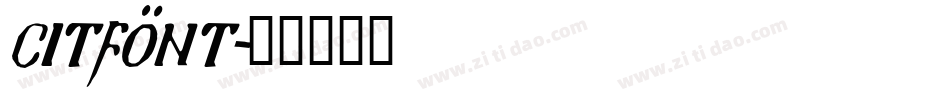 CITfont字体转换