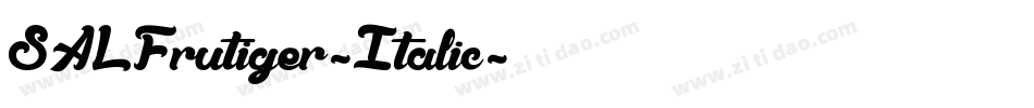 SALFrutiger-Italic字体转换