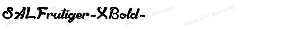 SALFrutiger-XBold字体转换