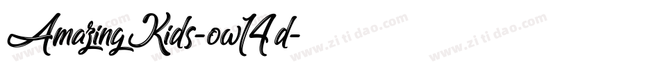AmazingKids-ow14d字体转换