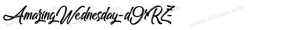 AmazingWednesday-d9rRZ字体转换