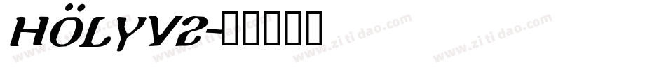 Holyv2字体转换