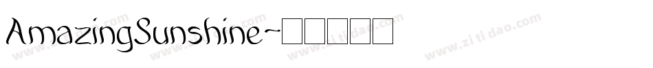 AmazingSunshine字体转换