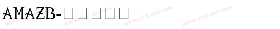 AMAZB字体转换