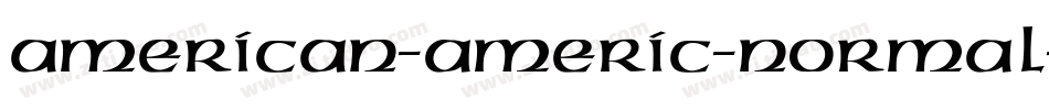American-Americ-Normal字体转换