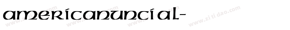 AmericanUncial字体转换