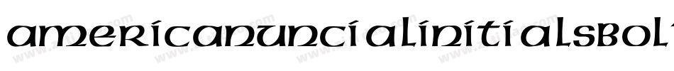 AmericanUncialInitialsBold字体转换