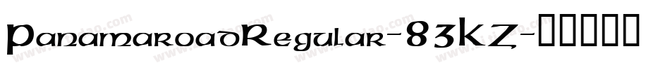 PanamaroadRegular-83KZ字体转换