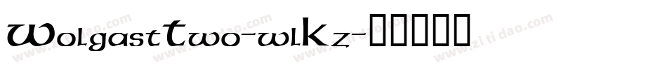 WolgastTwo-wlKz字体转换