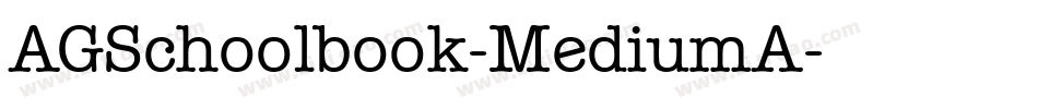 AGSchoolbook-MediumA字体转换