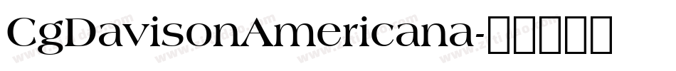 CgDavisonAmericana字体转换