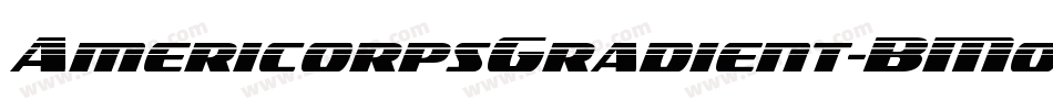 AmericorpsGradient-BM05字体转换