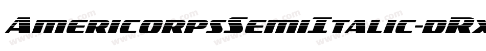 AmericorpsSemiItalic-dRxX字体转换