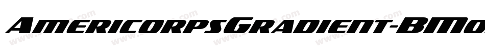 AmericorpsGradient-BM05字体转换